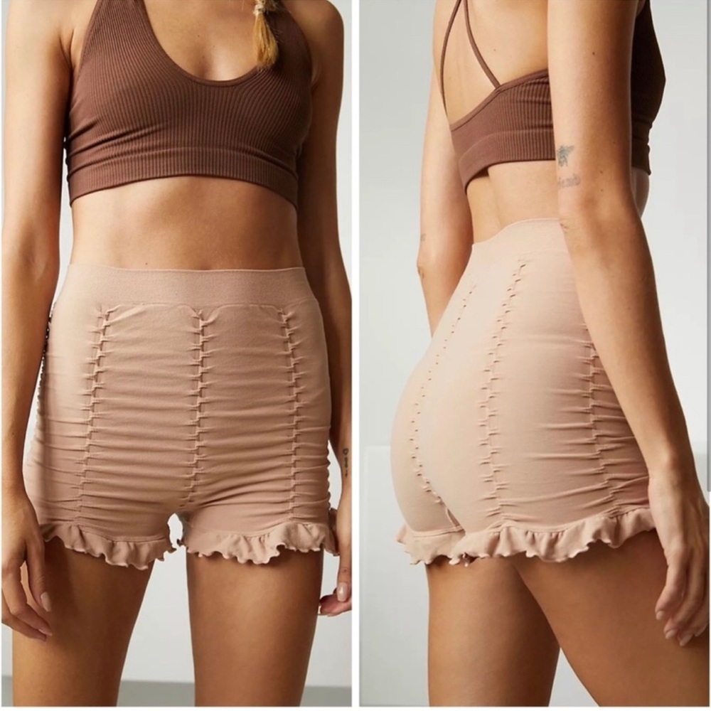 Free People Intimately Ruched Seamless Shorts